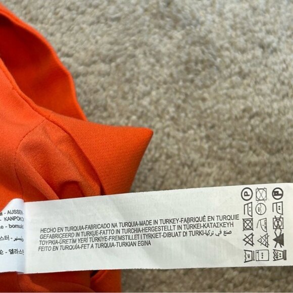 Zara Bright orange cutout camisole top blouse Sz L NWOT spring summer festival - Picture 13 of 16